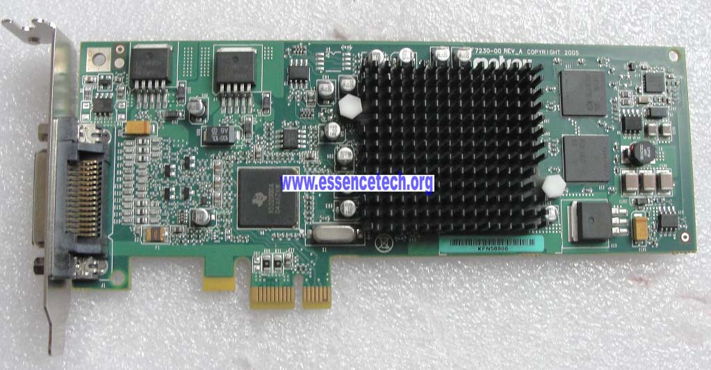 Matrox G550 LP PCIe G55-MDDE32LPDF G550 PCI-E X1 - Click Image to Close